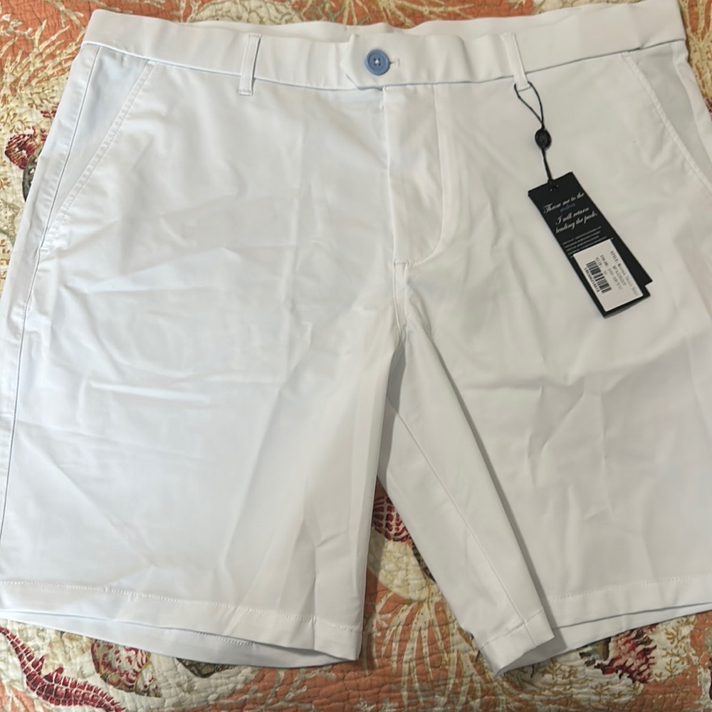 Greyson Montauk short shorts.  8 inch inseam
